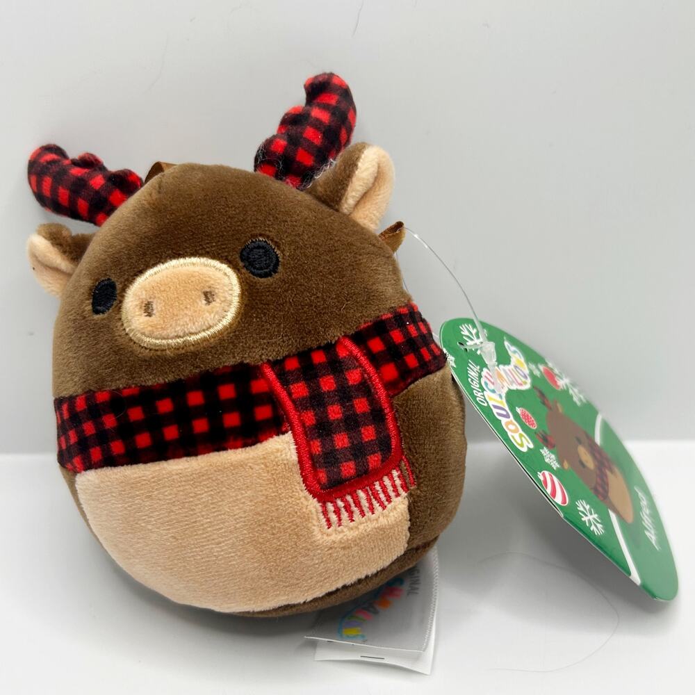 Squishmallows Original Alfred Moose plush 4"  Christmas Ornament NWT